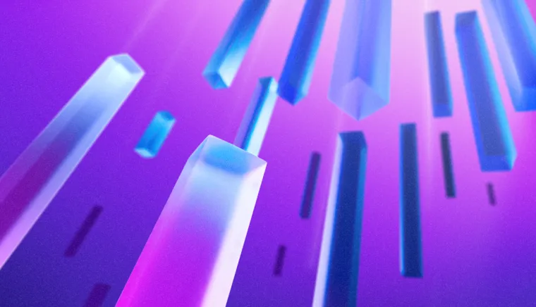 CMO Playbook: 3D study, glass bars in perspective
