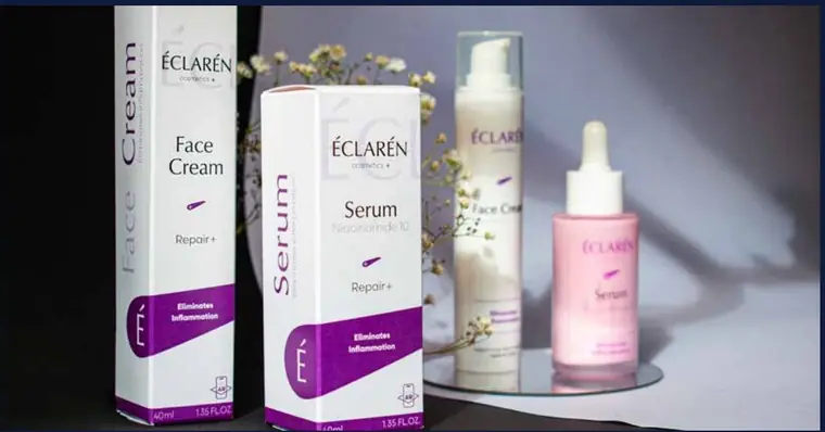 Face Cream and Serum — packaging