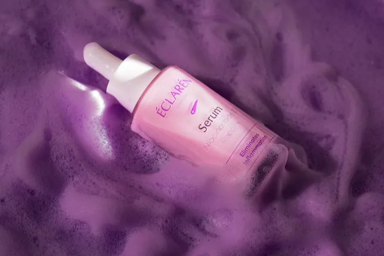 Éclarén: the Serum lying in purple foam