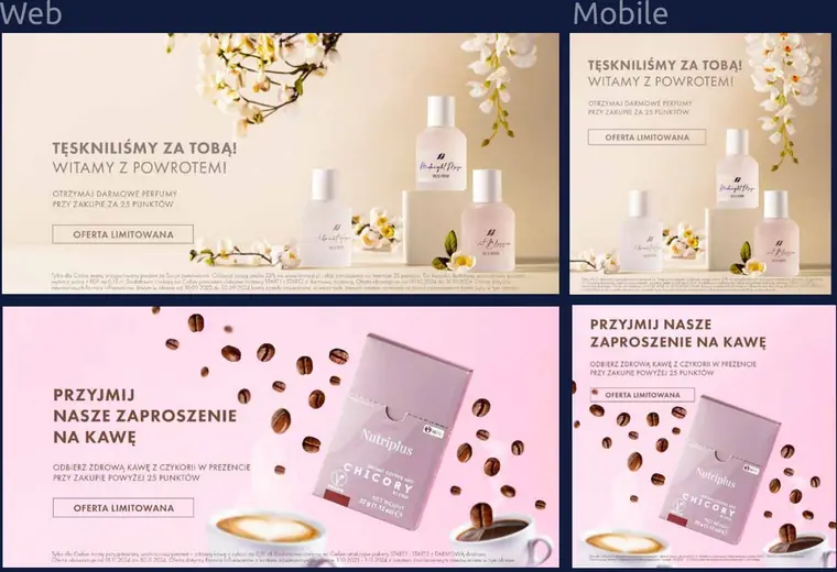 Campaign banners — web and mobile