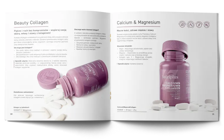 Nutriplus guide: Beauty Collagen and Calcium & Magnesium spread